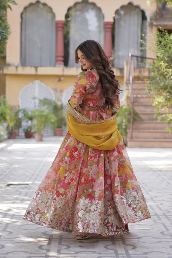 Red_Premium_Readymade_Alia_Cut_Gown_With_Dupatta_Set_For_Women