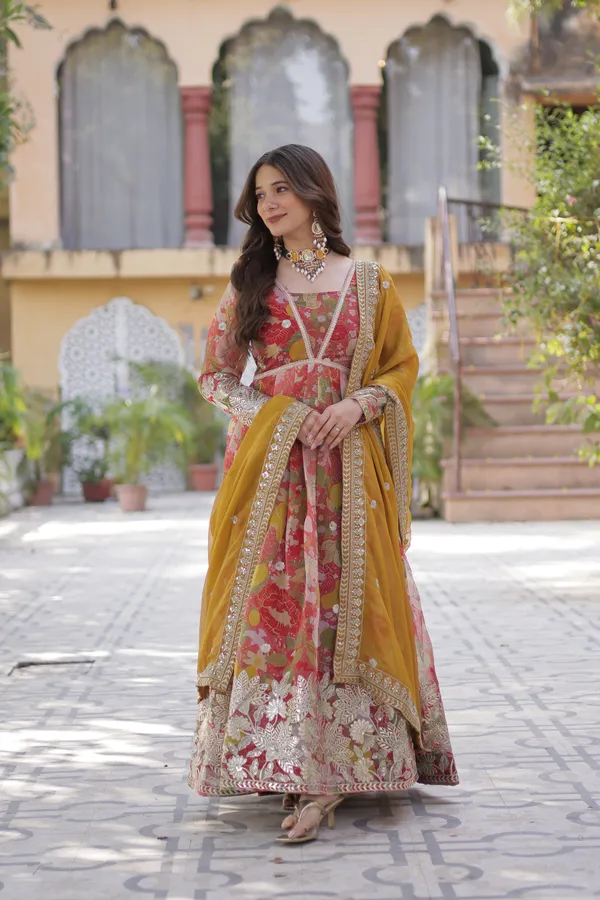 Red_Premium_Readymade_Alia_Cut_Gown_With_Dupatta_Set_For_Women