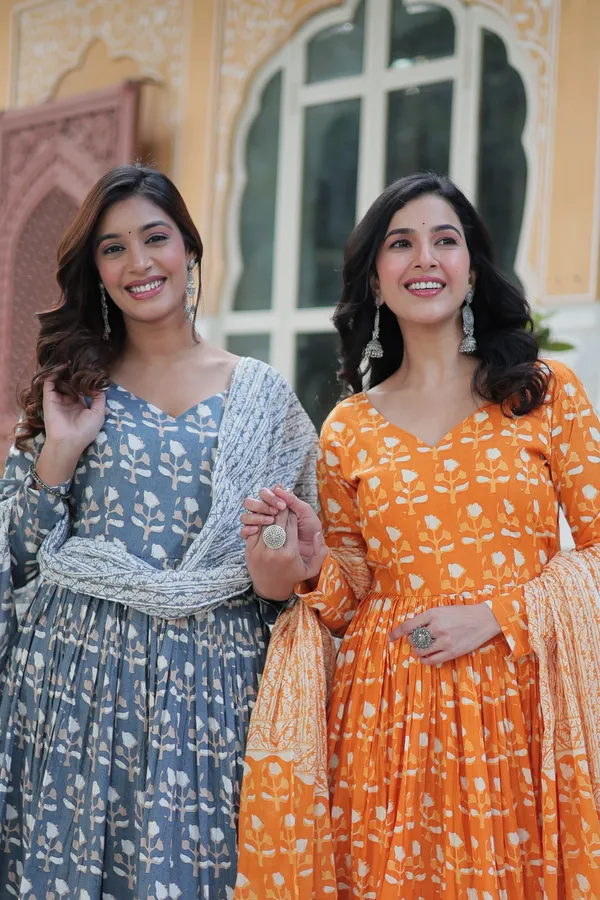 Yellow_Premium_Readymade_Kurti_With_Pant_&_Dupatta_Set_Push_Premium_For_Women