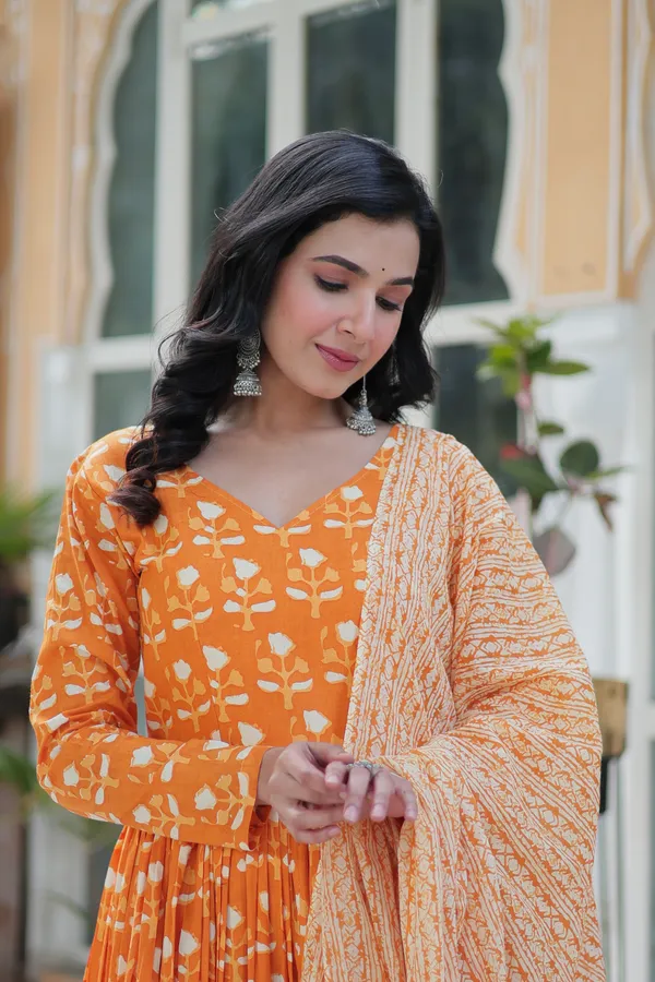 Yellow_Premium_Readymade_Kurti_With_Pant_&_Dupatta_Set_Push_Premium_For_Women
