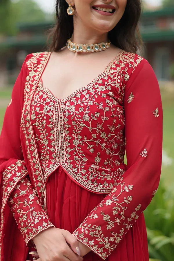 Red_Faux_Blooming_GownMulti_Embroidered_Workit_Looks_Graceful_For_Women
