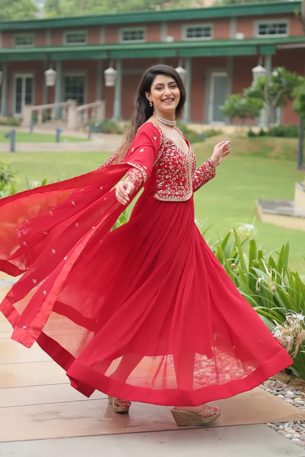 Red_Faux_Blooming_GownMulti_Embroidered_Workit_Looks_Graceful_For_Women