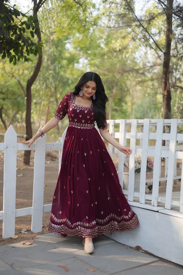 Wine_Designer_Gown__Zari_Embroidery_Push_Premium_For_Women