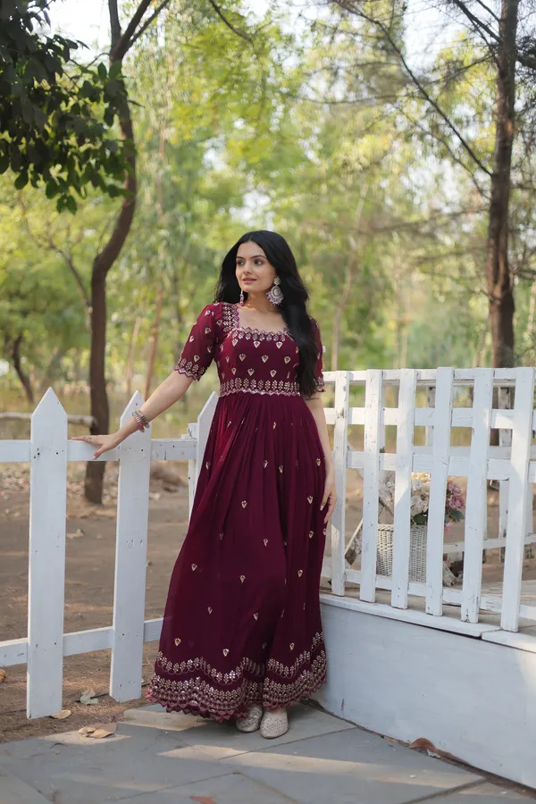 Wine_Designer_Gown__Zari_Embroidery_Push_Premium_For_Women