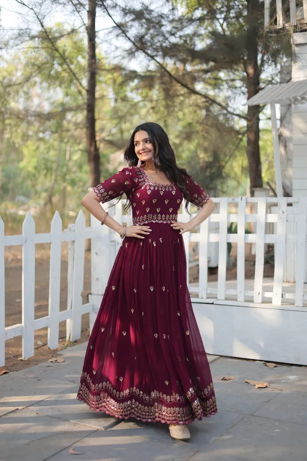 Wine_Designer_Gown__Zari_Embroidery_Push_Premium_For_Women