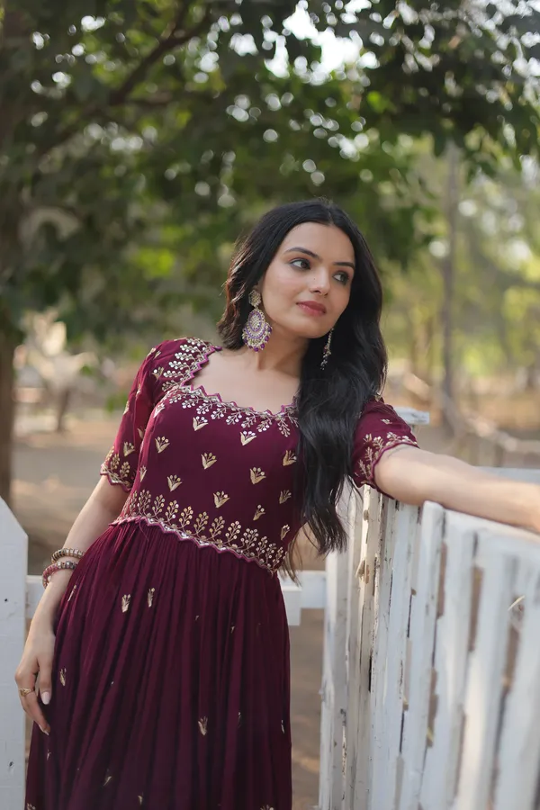 Wine_Designer_Gown__Zari_Embroidery_Push_Premium_For_Women