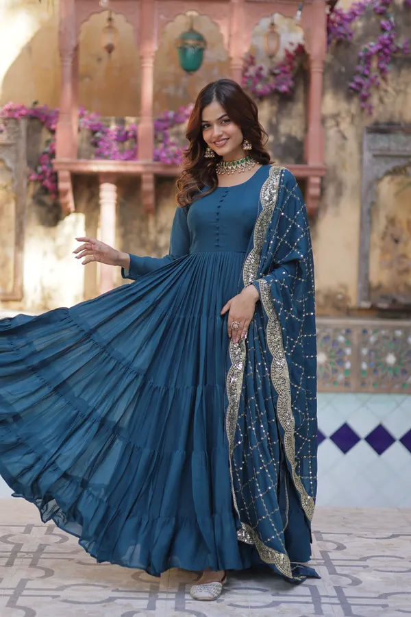 Rama_Desirable__Fully_Flair_Gown_Made_With_Star_Georgette_Fabrics_And_Designer_Embroidered_Dupatta__For_Women