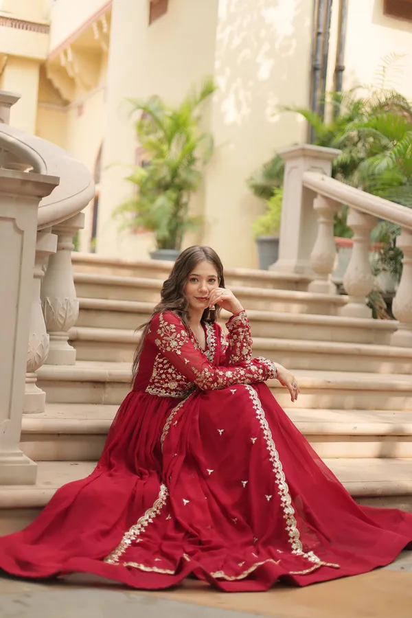 Maroon_Faux_Blooming_Gown_Multi_Embroidered_Work_Push_Premium_For_Women