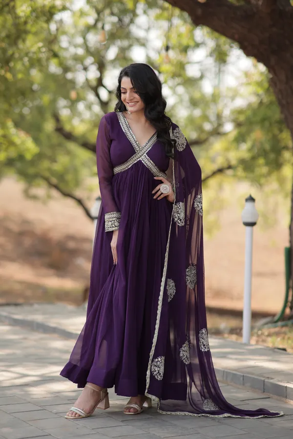 Purple_Premium_Readymade_Alia_Cut_Gown_With_Dupatta_Set_For_Women