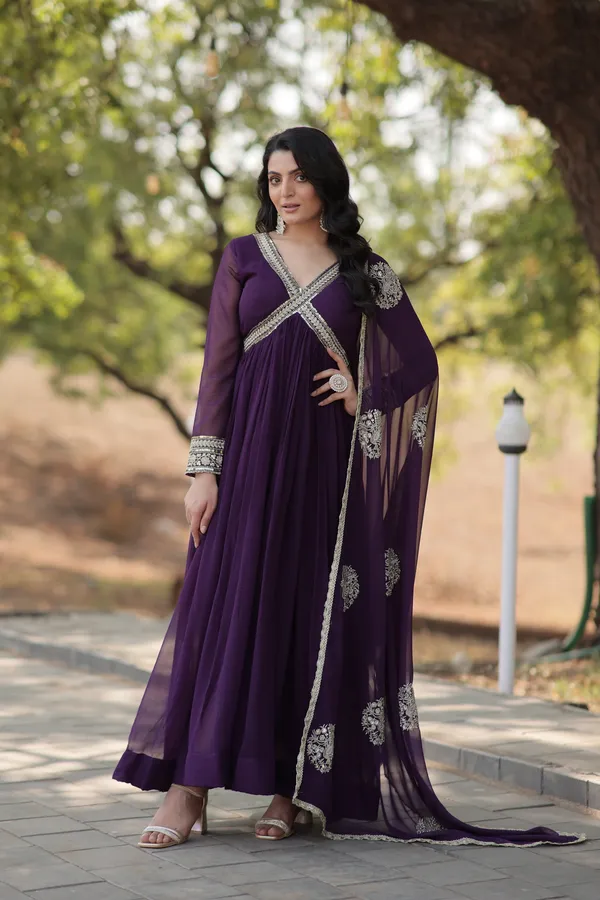 Purple_Premium_Readymade_Alia_Cut_Gown_With_Dupatta_Set_For_Women