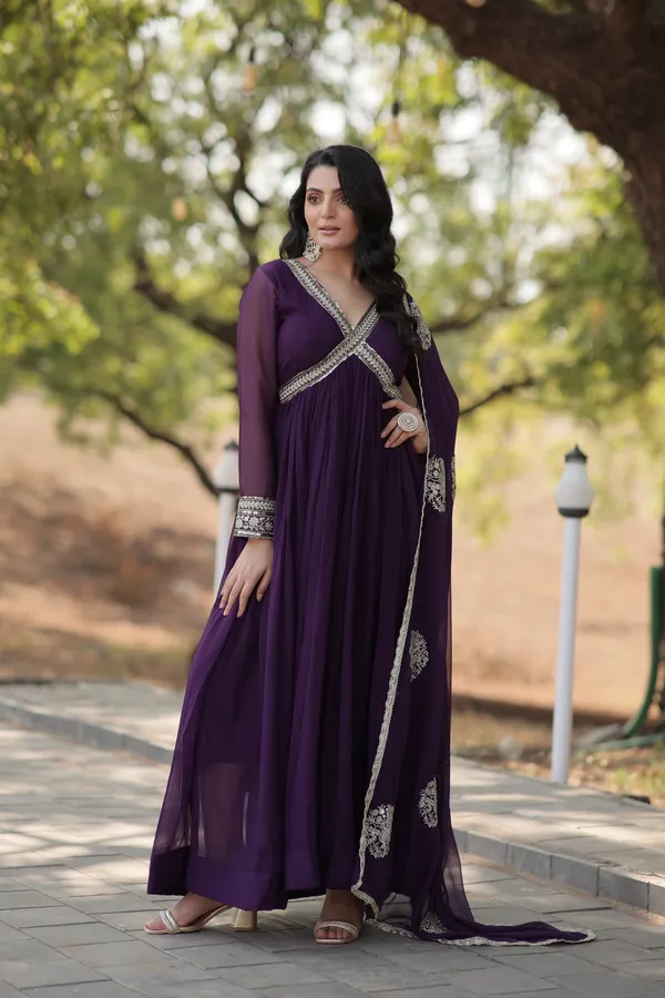 Purple_Premium_Readymade_Alia_Cut_Gown_With_Dupatta_Set_For_Women