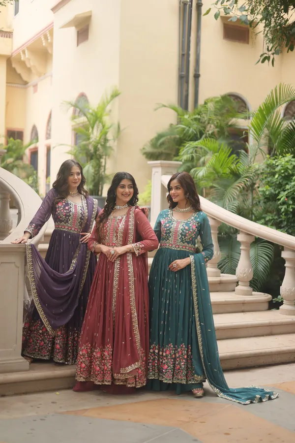 Rama_Faux_Georgette_With_Embroidered_work_Sharara_Kurti_Push_Premium_For_Women