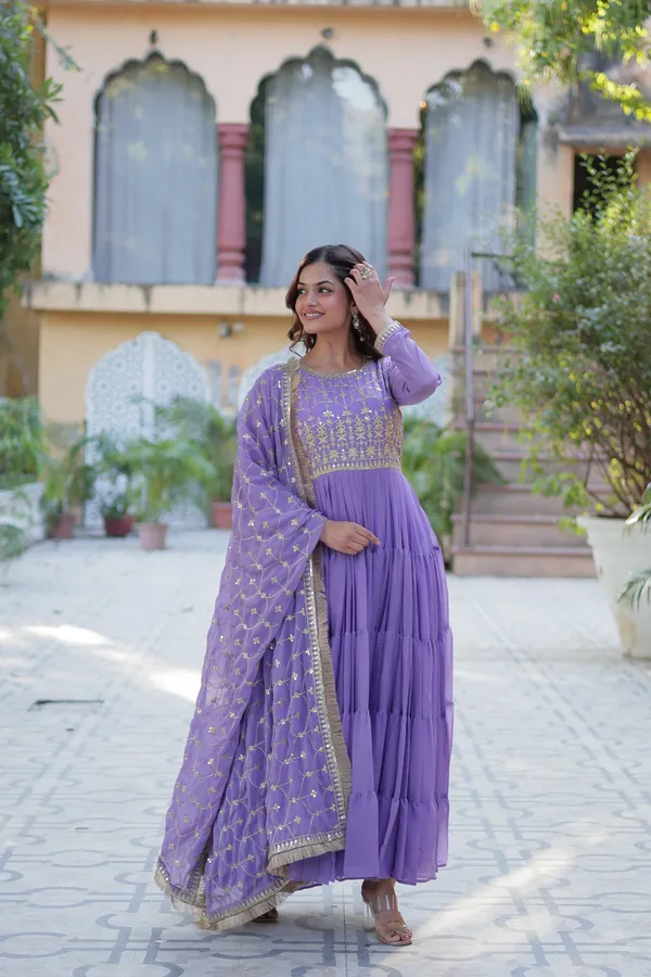 Purple_Embroidery_Faux_Design_Anarkali_Kurta_With_Dupatta_Set_Georgette_Fabric_Push_premium_For_Women