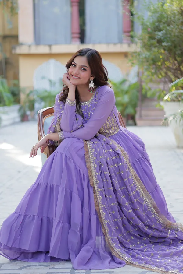 Purple_Embroidery_Faux_Design_Anarkali_Kurta_With_Dupatta_Set_Georgette_Fabric_Push_premium_For_Women