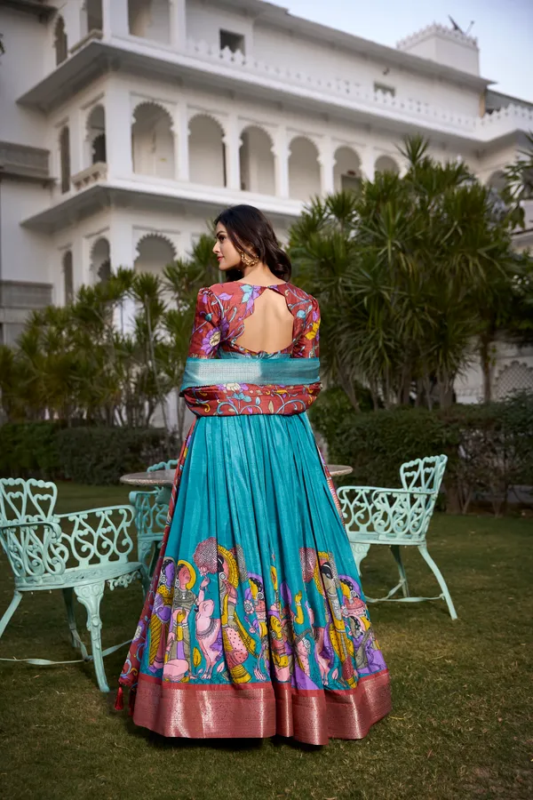Celebrate_every_occasion_with_printed_silk_charm_Lehenga_Choli_For_Women