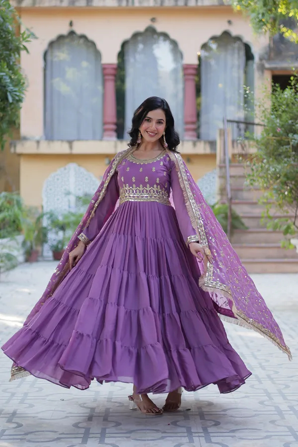 Onion_Embroidery_Faux_Design_Anarkali_Kurta_With_Dupatta_Set_Georgette_Fabric_Push_premium_For_Women