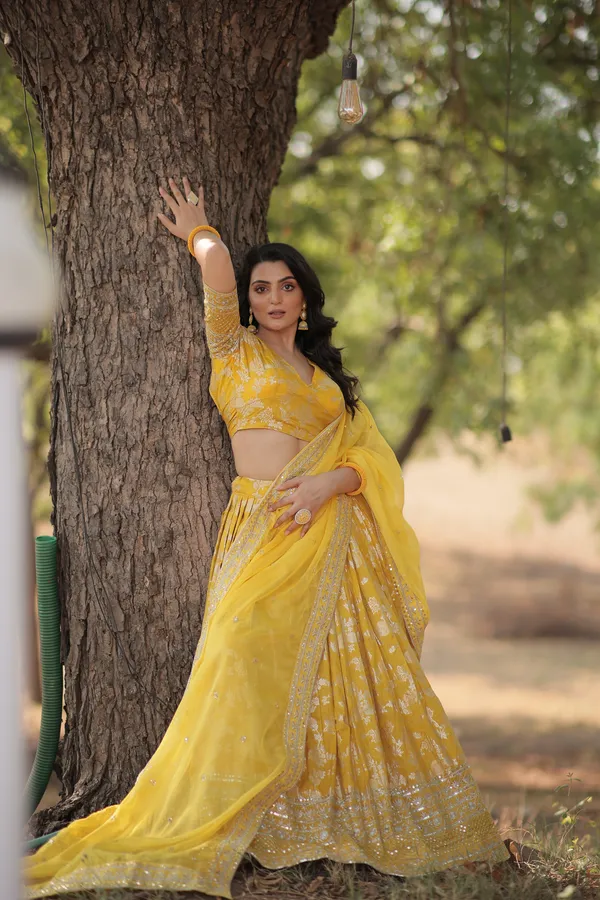 Yellow_Designer_Dyeable_Pure_Viscose_Jacquard_Fabric_Lehenga_Choli_&_Dupatta_Set_For_Women