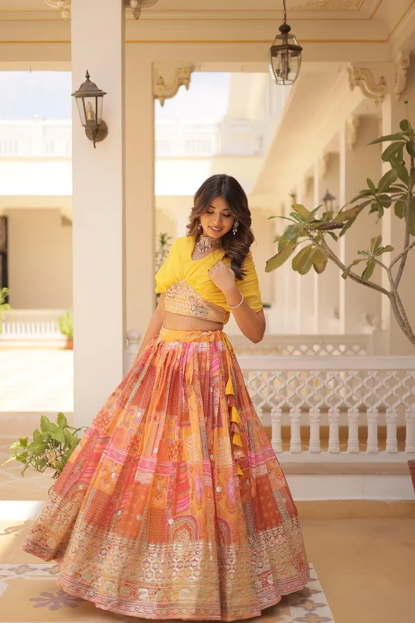 Yellow_Russian_Silk_Embroidered_Lehenga_Choli_For_Women