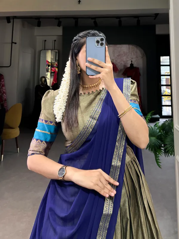 Immerse_Yourself_in_Tradition_with_Our_South_Style_Poly_Cotton_Half_Saree,_Paired_with_an_Elegant_Georgette_Dupatta??