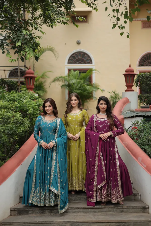 Wine_Chinon_With_Embroidered__Work_Sharara_Kurti_Push_Premium_For_Women