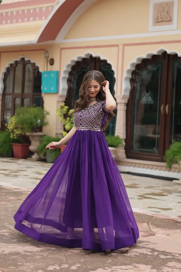 Purple_Faux_Blooming_with_Embroidery_Zari__Gowns_For_Women