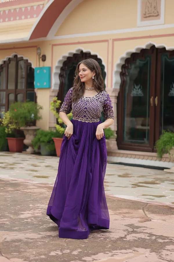 Purple_Faux_Blooming_with_Embroidery_Zari__Gowns_For_Women
