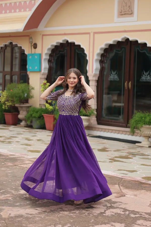 Purple_Faux_Blooming_with_Embroidery_Zari__Gowns_For_Women