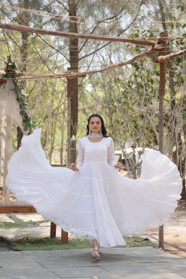 White_Desirable_Fully_Flaired_Gown_Georgette_And_Designer_Embroidered_Dupatta_For_Women