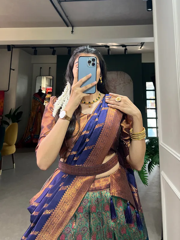 The_Elegant_Jacquard_lehenga_choli_is_a_classic_number_that_Deserves_all_Attention._Specially_design_to_wear_in_Wedding,_Functions_and_Special_Occasions