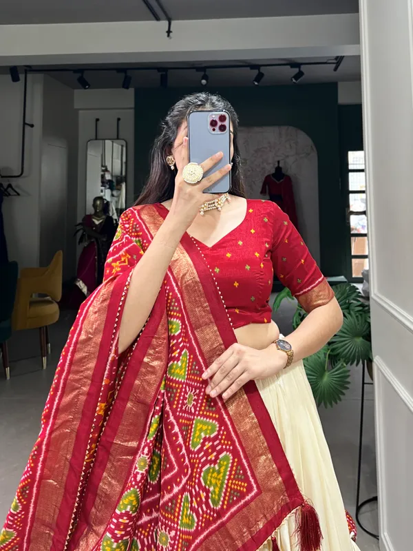 Red_Tussar_Silk_Wedding_Grace_in_Patola_Print_Lehenga_Choli_For_Women