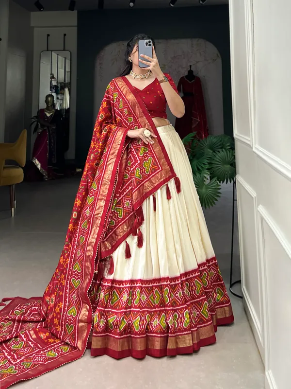 Red_Tussar_Silk_Wedding_Grace_in_Patola_Print_Lehenga_Choli_For_Women