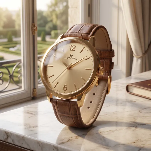 THEODORE_Men__Classic_Premium_Strap_Watch_For_Men_-_TD16608_With_1_Year_Warranty