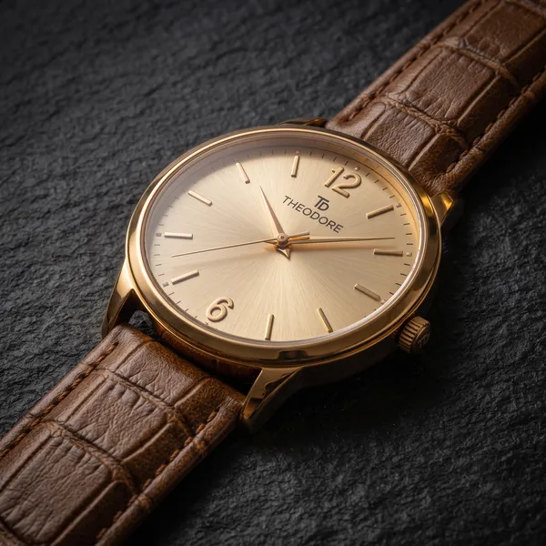 THEODORE_Men__Classic_Premium_Strap_Watch_For_Men_-_TD16608_With_1_Year_Warranty