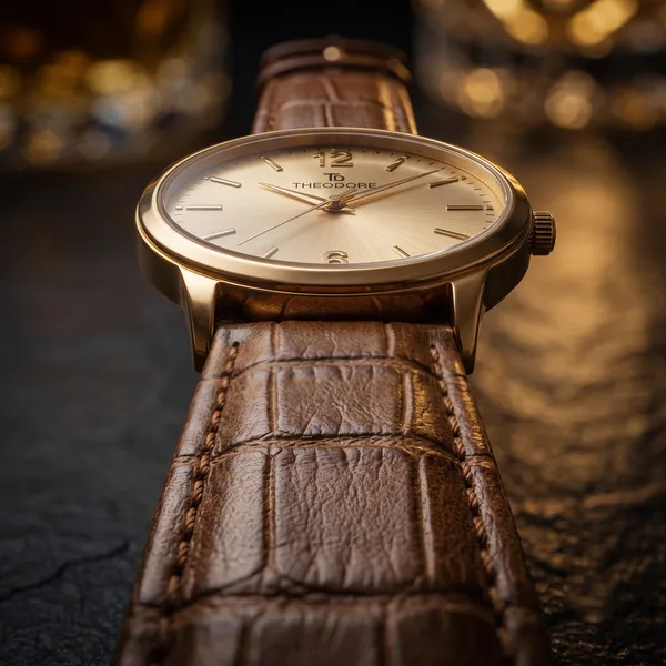 THEODORE_Men__Classic_Premium_Strap_Watch_For_Men_-_TD16608_With_1_Year_Warranty