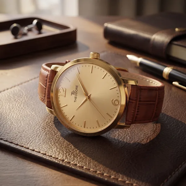 THEODORE_Men__Classic_Premium_Strap_Watch_For_Men_-_TD16608_With_1_Year_Warranty