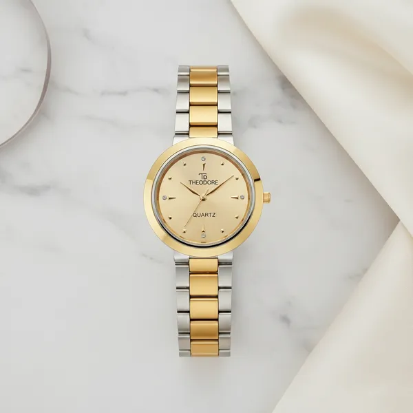 Classic_Dual_Tone_Golden_and_Silver_Color_Metal_Chain_Watch_For_Women_With_1_Year_Warranty_-_TD16515