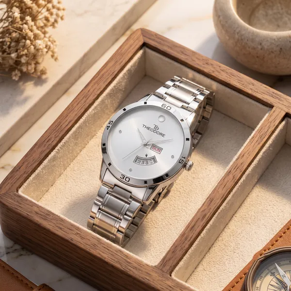 Classic_Dual_Tone_Shade_Stainless_Steel_Metal_Chain_Watch_for_Couple_-_TD192-530_1_Year_Warranty