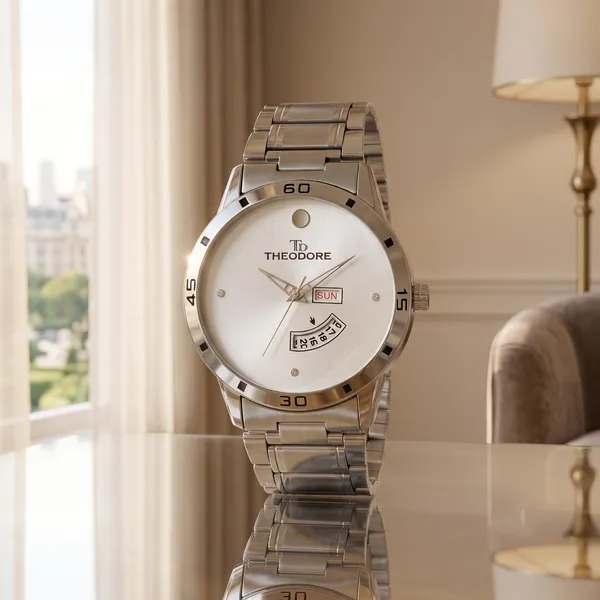 Classic_Dual_Tone_Shade_Stainless_Steel_Metal_Chain_Watch_for_Couple_-_TD192-530_1_Year_Warranty