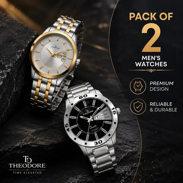 Classic_Pack_of_2_Men_Date_and_Day_Stainless_Steel_Watches_with_1_Year_Warranty_TD408-188