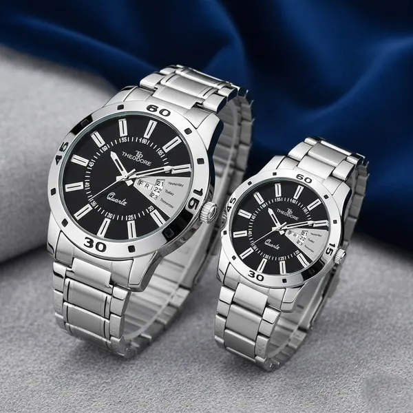 Couple_Premium_Date_and_Day_Stainless_Steel_Chain_Watch_-_With_1_year_warranty_TD188-189
