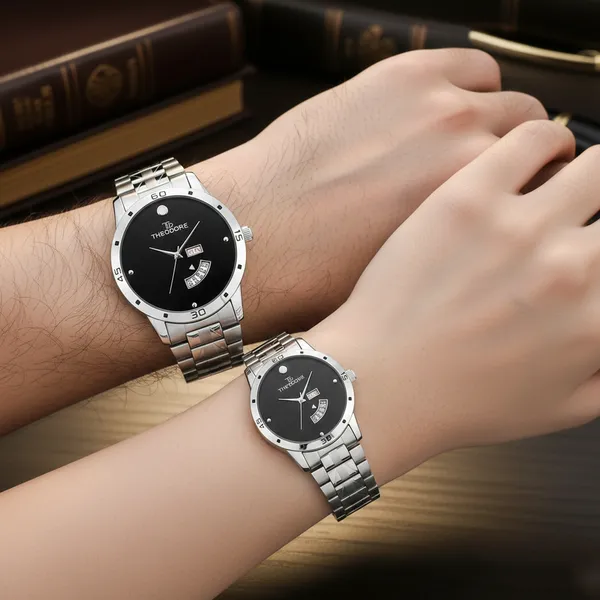 Couple_Premium_Date_and_Day_Stainless_Steel_Chain_Watch__With_1_year_warranty__TD198-199