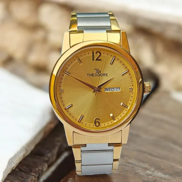 Silver_and_Rose_Gold_Dual_Tone_Date_And_Day_Round_Dial_Watch_With_1_year_warranty_for_Men