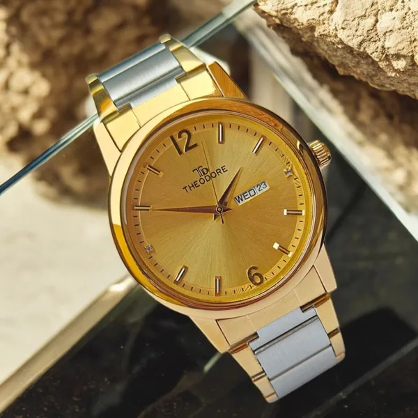Silver_and_Rose_Gold_Dual_Tone_Date_And_Day_Round_Dial_Watch_With_1_year_warranty_for_Men