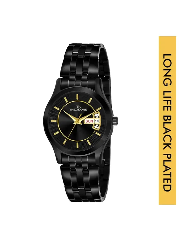 Black_Date_And_Day_Round_Dial_Watch_With_1_year_warranty_for_Women