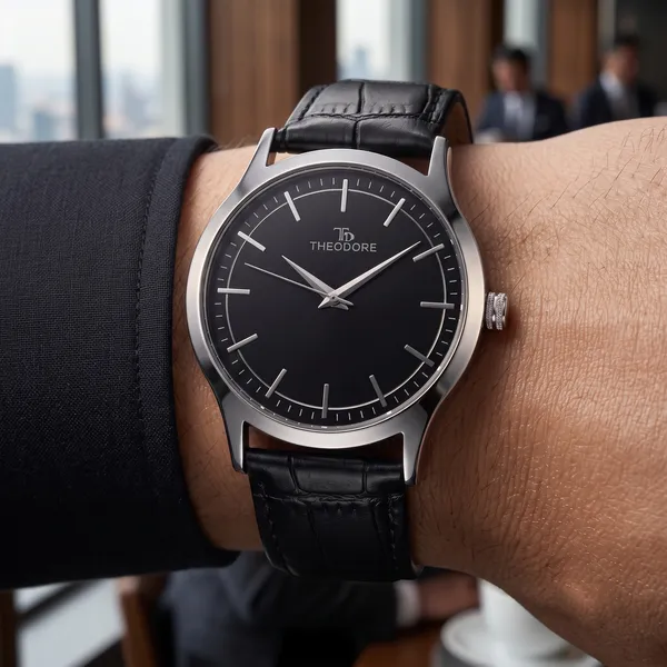 THEODORE_Men__Classic_Premium_Strap_Watch_For_Men_-_TD16607_With_1_Year_Warranty