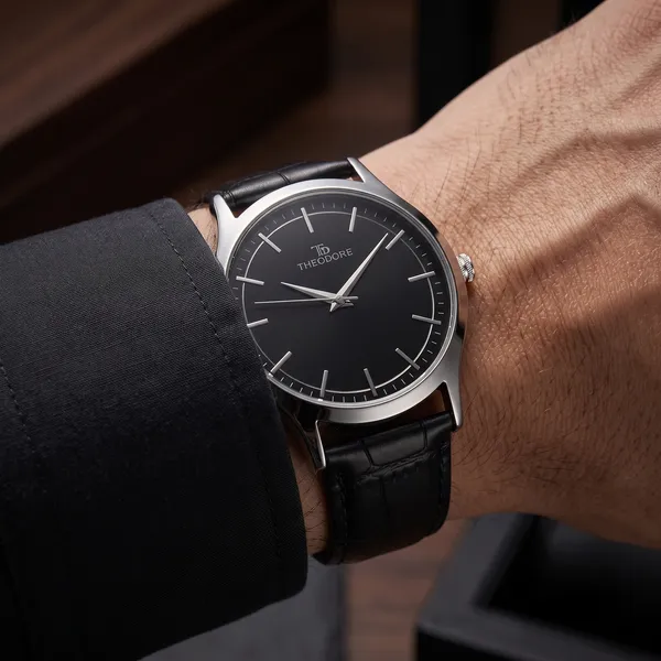 THEODORE_Men__Classic_Premium_Strap_Watch_For_Men_-_TD16607_With_1_Year_Warranty