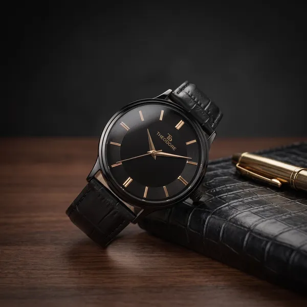 THEODORE_Men__Classic_Premium_Strap_Watch_For_Men_-_TD16611_With_1_Year_Warranty