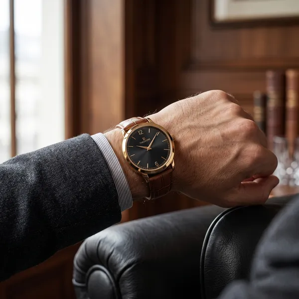 THEODORE_Men__Classic_Premium_Strap_Watch_For_Men_-_TD16609_With_1_Year_Warranty