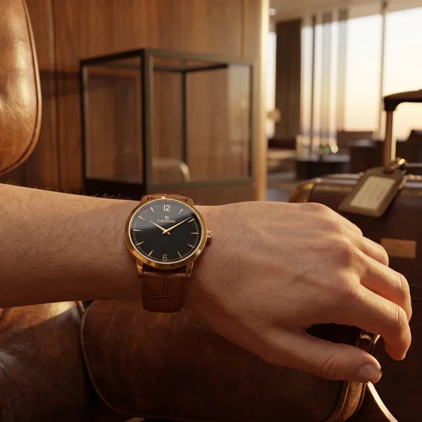 THEODORE_Men__Classic_Premium_Strap_Watch_For_Men_-_TD16609_With_1_Year_Warranty