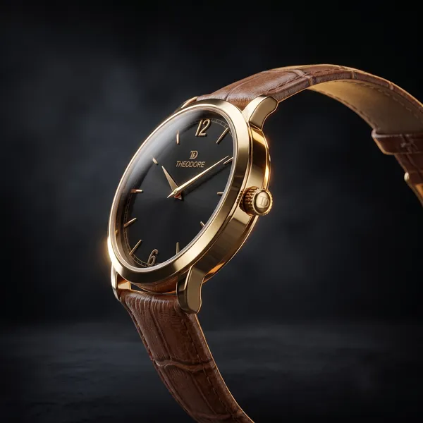 THEODORE_Men__Classic_Premium_Strap_Watch_For_Men_-_TD16609_With_1_Year_Warranty